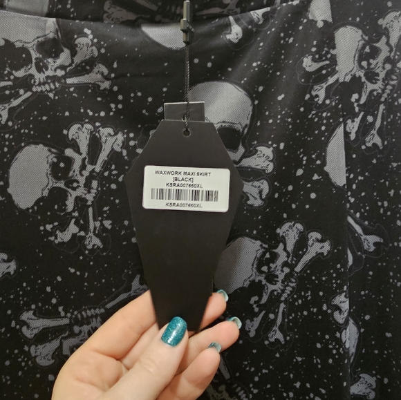 killstar waxwork maxi skirt size XL - Picture 2 of 4